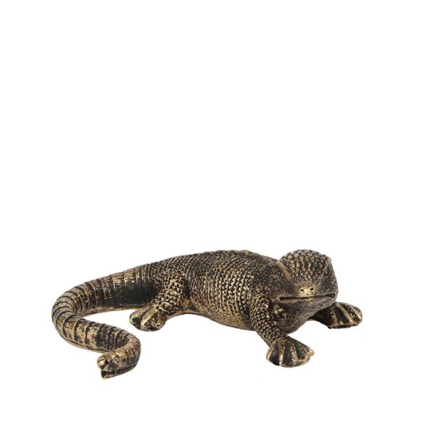 Ornament Lizard - Zwart/goud