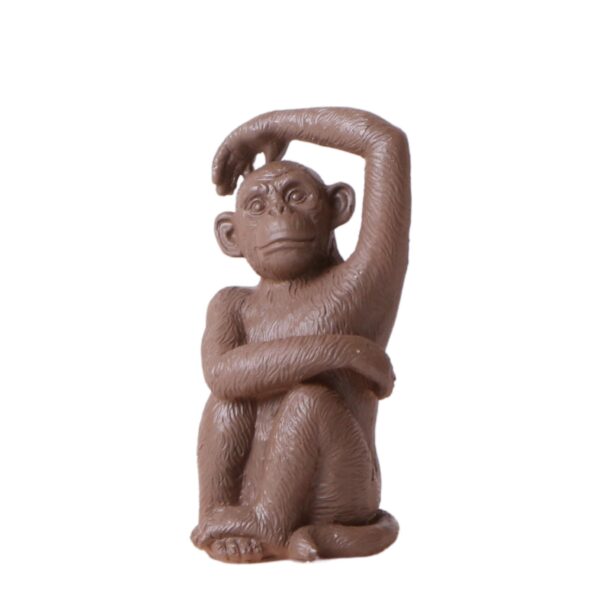 Ornament Sitting Monkey - Bruin