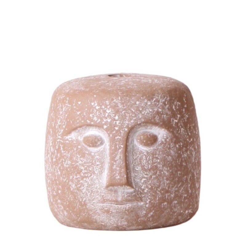 Candle Face kaarsenstandaard 12cm hoog - Sand