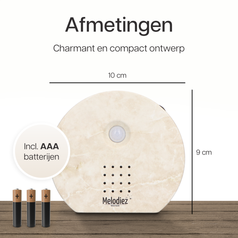 Natuurgeluiden Box met sensor - Natuursteen look